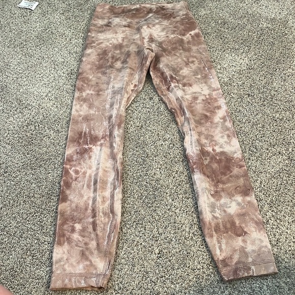 Lululemon align tan shimmery leggings size 4 - Picture 3 of 6